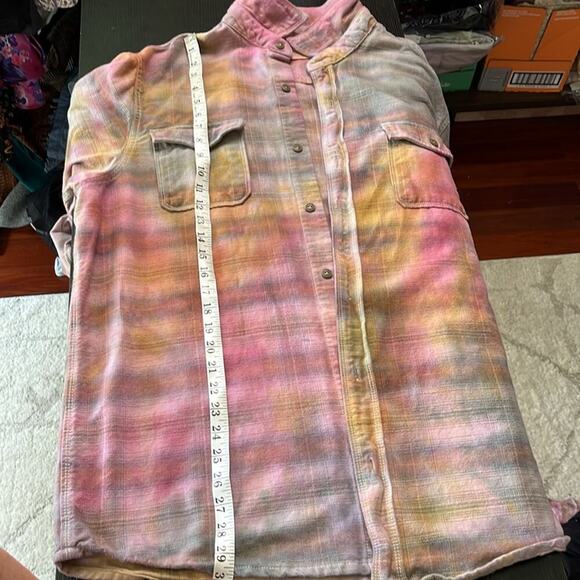 Reworked/upcycled flannel shirt/shacket - Picture 6 of 7